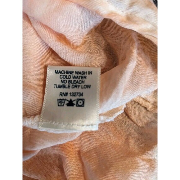 Anthropologie Cloth and Stone Size XS Button Up Shirt Top Blouse Orange Ombre 10 - Picture 5 of 8